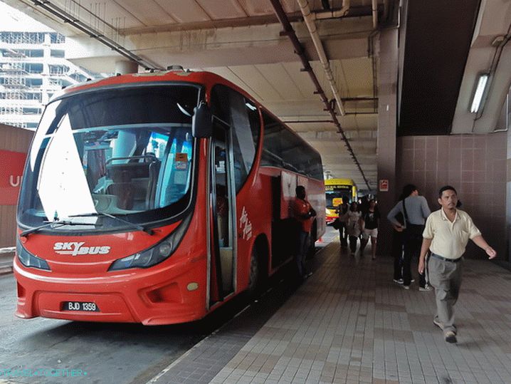 Skybus a KL Sentralban