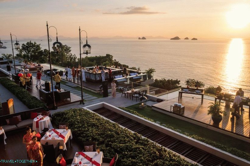 Légbár az InterContinental Hotelben - a legjobb hely, ahol a Samui naplementét találja meg