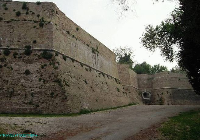 Az Ancona Citadella falai