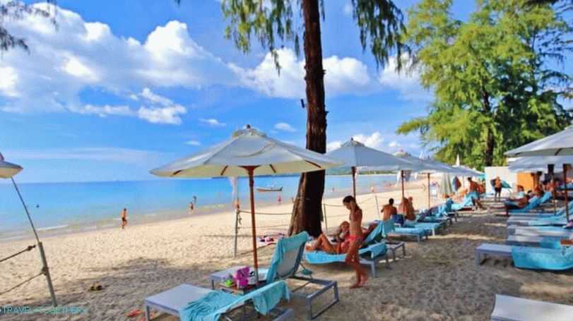 A Bang Tao Beach déli része Phuketben
