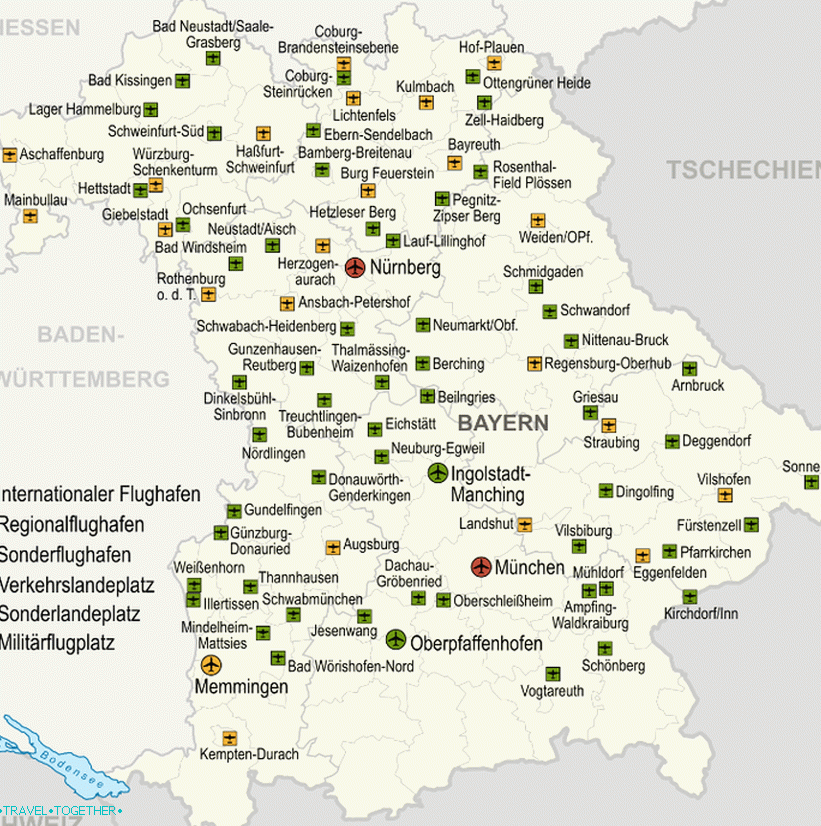 Bajorországi repülőterek