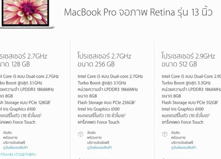 Ár Macbook Pro 13 Retina