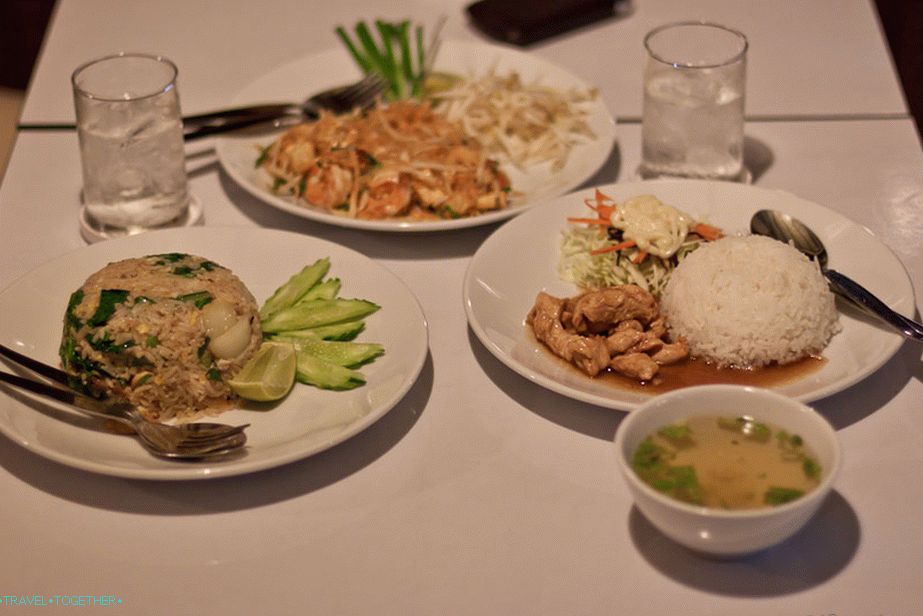 A szokásos ételem Thaiföldön