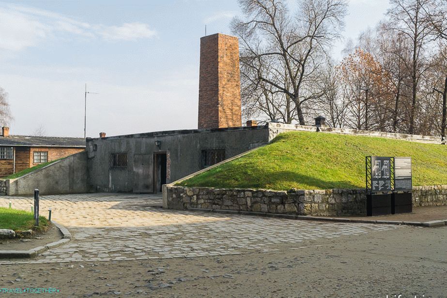 Krematórium az Auschwitz 1 koncentrációs táborban