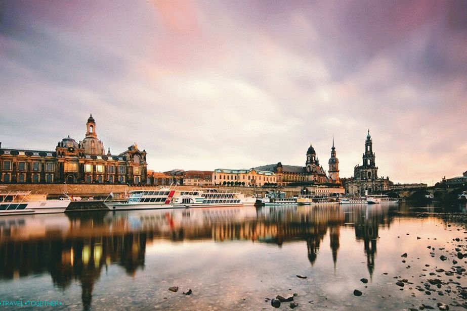 Elbe folyó Drezdában