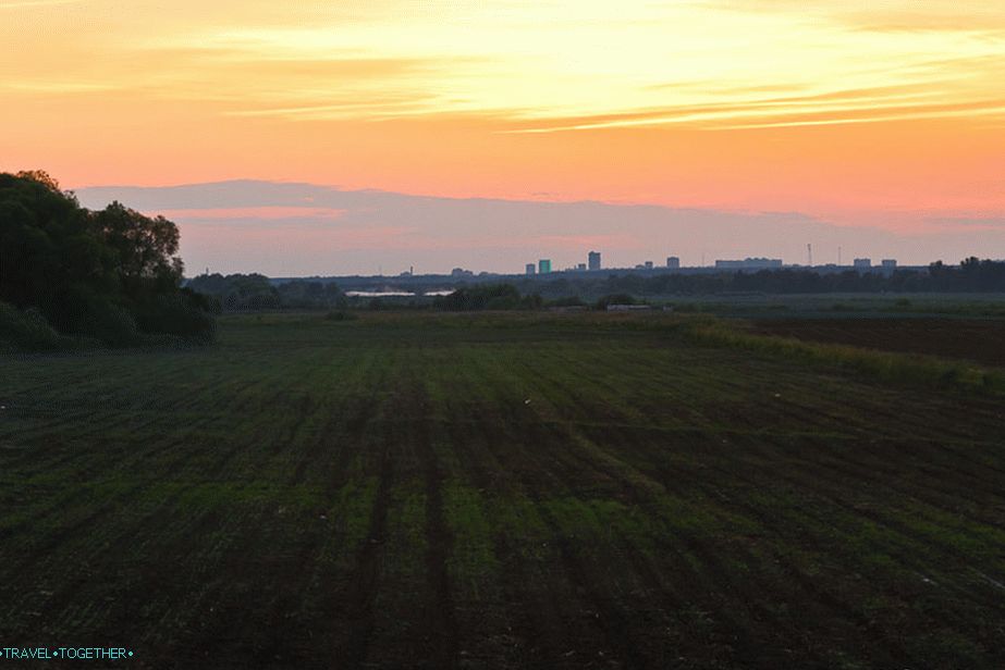 Naplemente Pushchino közelében