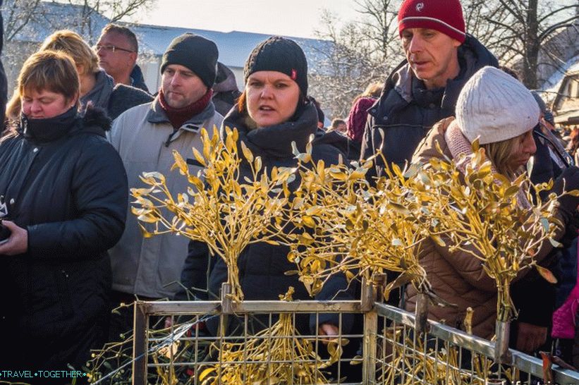 Különleges festett ágak karácsonyra