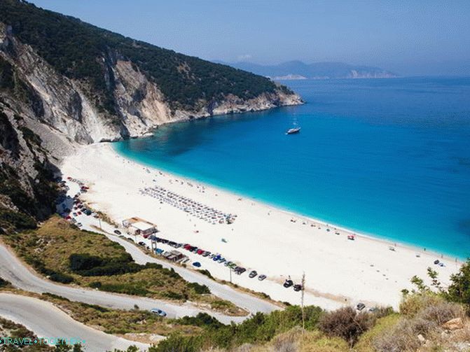 Myrtos strand Kefalonia fotóján