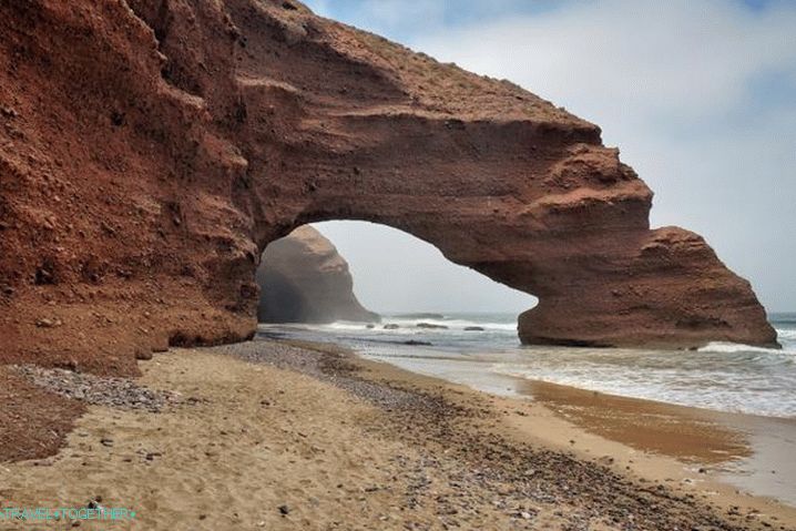 Marokkó, Lezgir strand az Agadir üdülőhely közelében