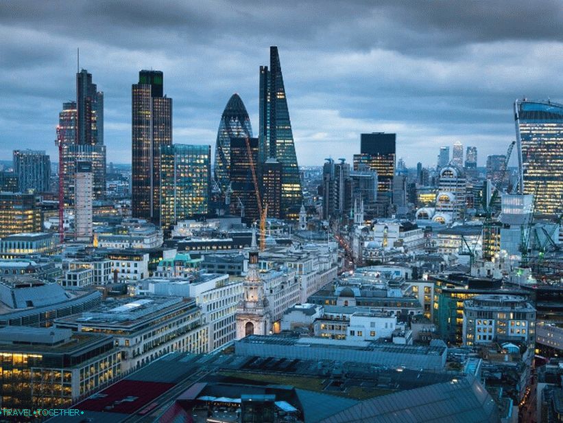 A londoni város felhőkarcolói