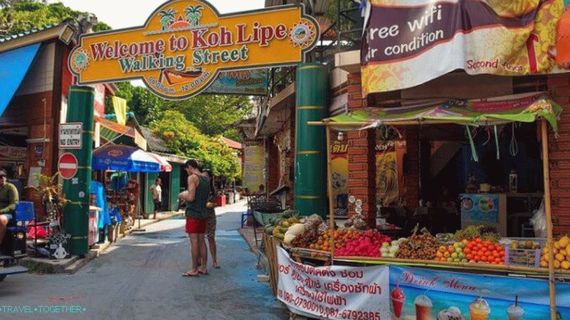 Séta utca a Koh Lipe-en