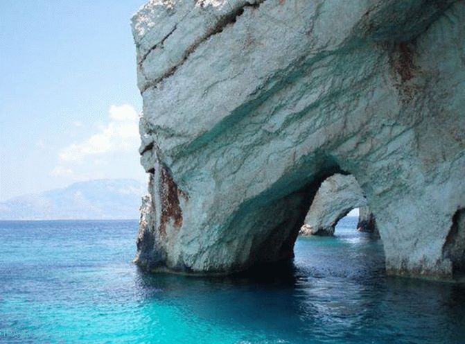 kék barlangok a Zakynthos 1-ben