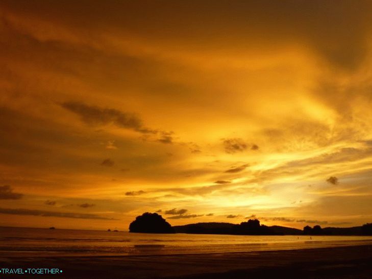 Naplemente Krabiban (Ao Nang), fotó feldolgozás nélkül