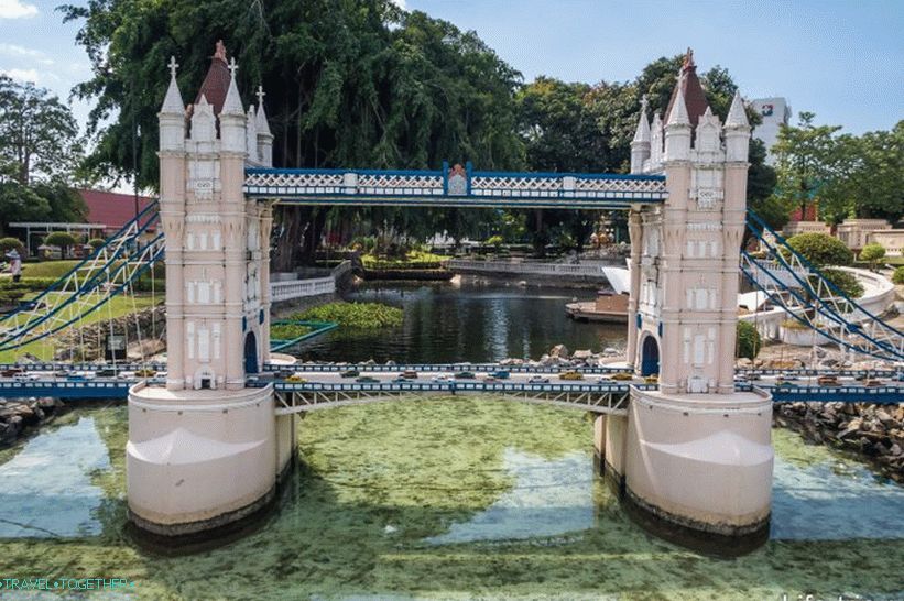 Mini Siam Park Pattayában - a világ mini látnivalói