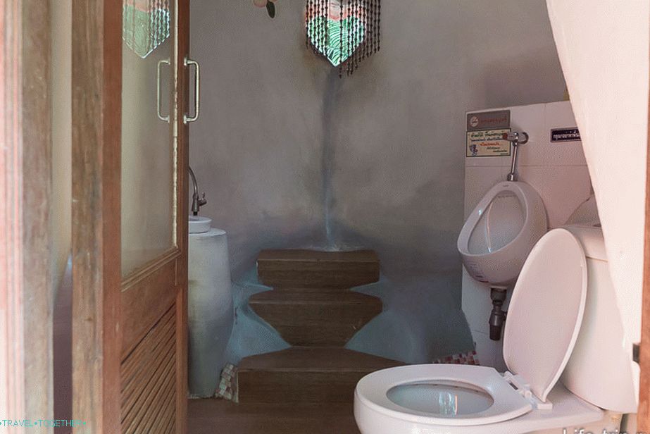WC a papban a disznóban