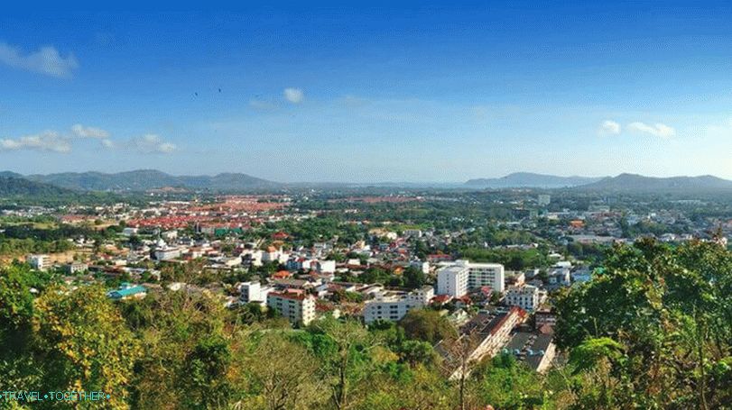Rang Hill egy megfigyelő fedélzet Phuket városában