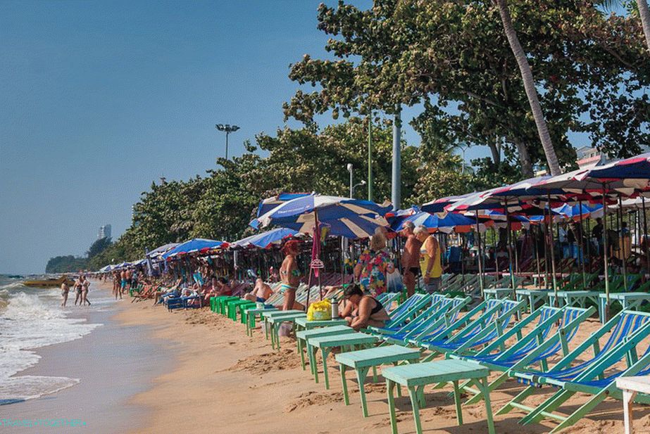 Jomtien Beach - hosszú és népszerű