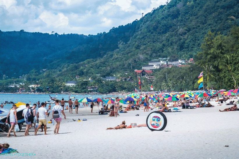 Patong Beach, a központi rész