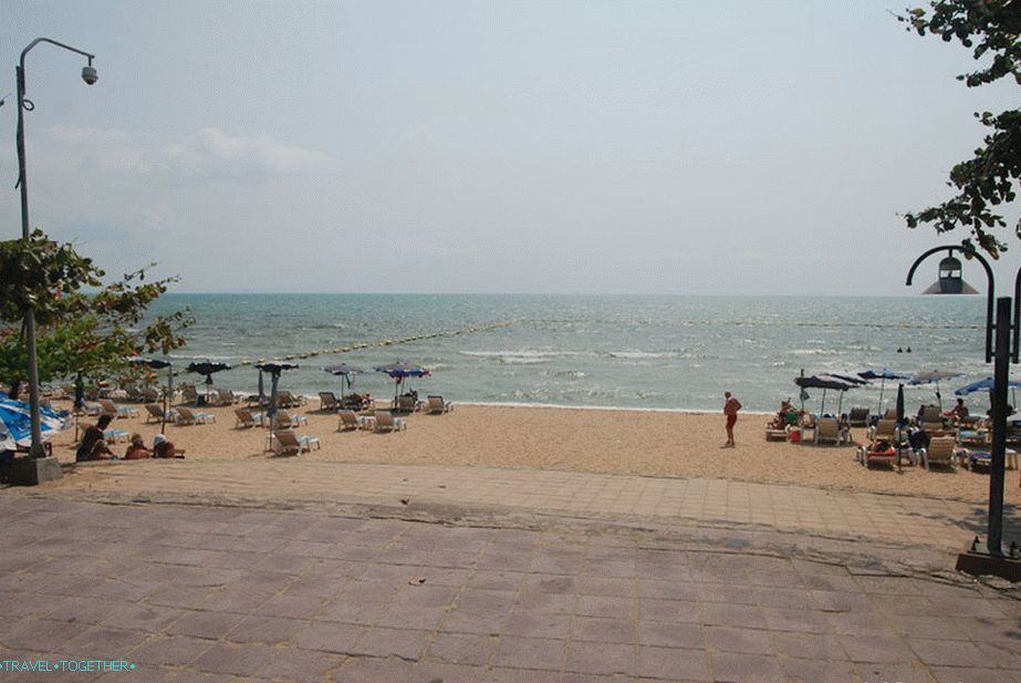 A strand központi része