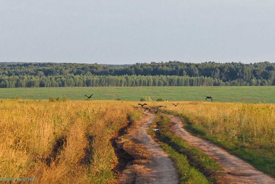 Az aszfalt után 5 km-t kell vezetni a földút mentén