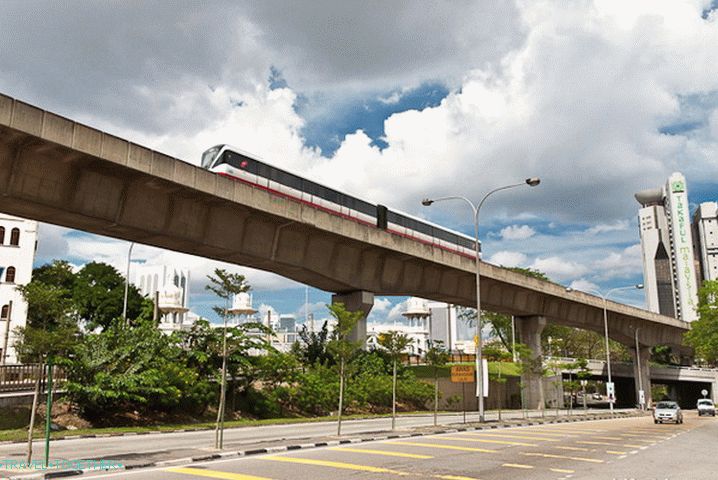 LRT vonat, könnyű metró Kuala Lumpurban