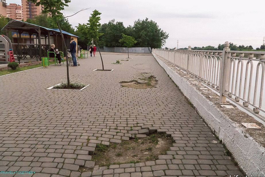 Töltés a Yubileiny kerületben